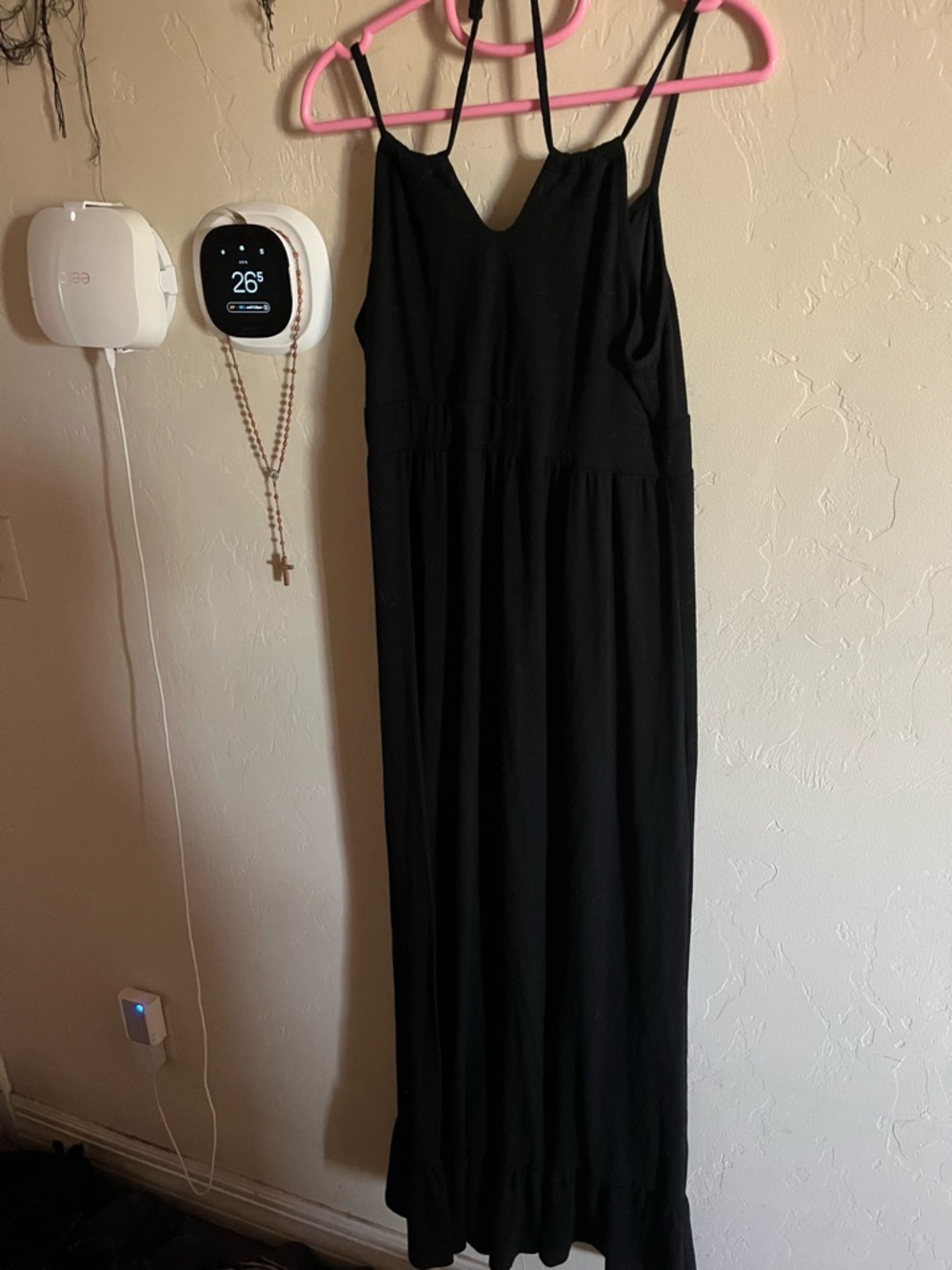 Mossimo Supply Co. Black Spaghetti-Strap Maxi Dress